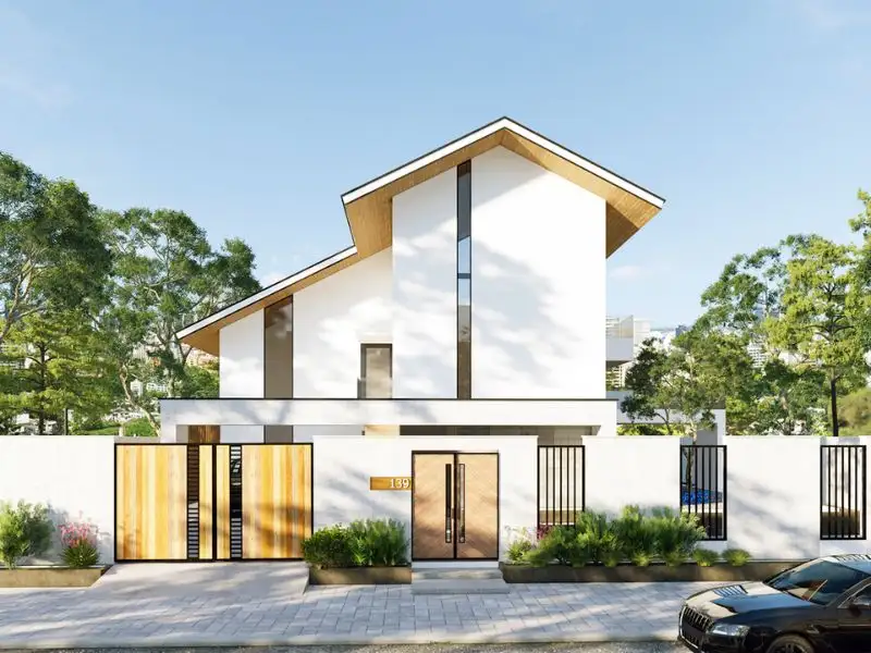 Nhà 8x8 1 tầng có gác lửng với thiết kế mái lệch Xây dựng Nhất Tín 1