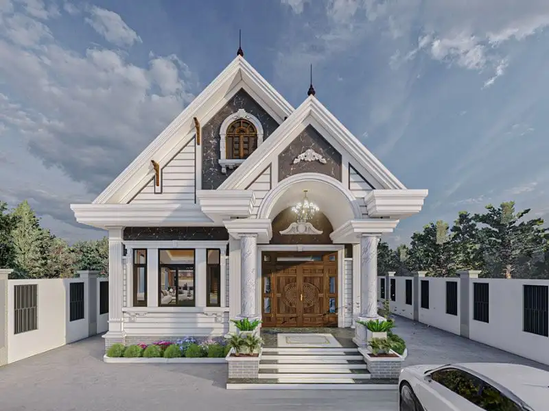 Nhà cấp 4 mái Thái ngang 8m sâu 8m ở nông thôn Xây dựng Nhất Tín 1