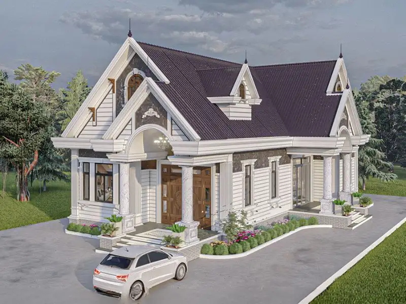 Nhà cấp 4 mái Thái ngang 8m sâu 8m ở nông thôn Xây dựng Nhất Tín 1