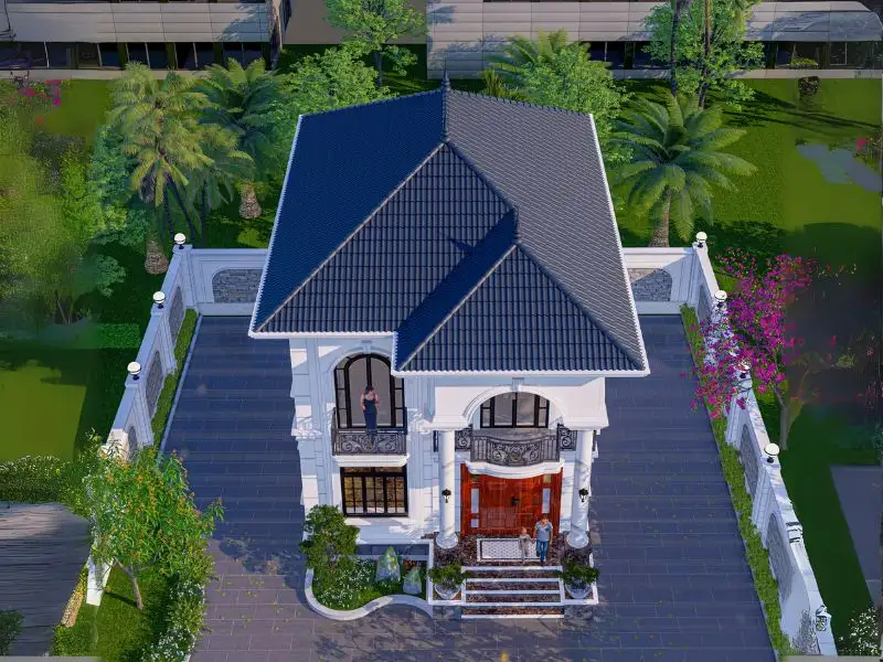 Thiết kế nhà 8x8m phong cách Tân Cổ Điển Xây dựng Nhất Tín 1