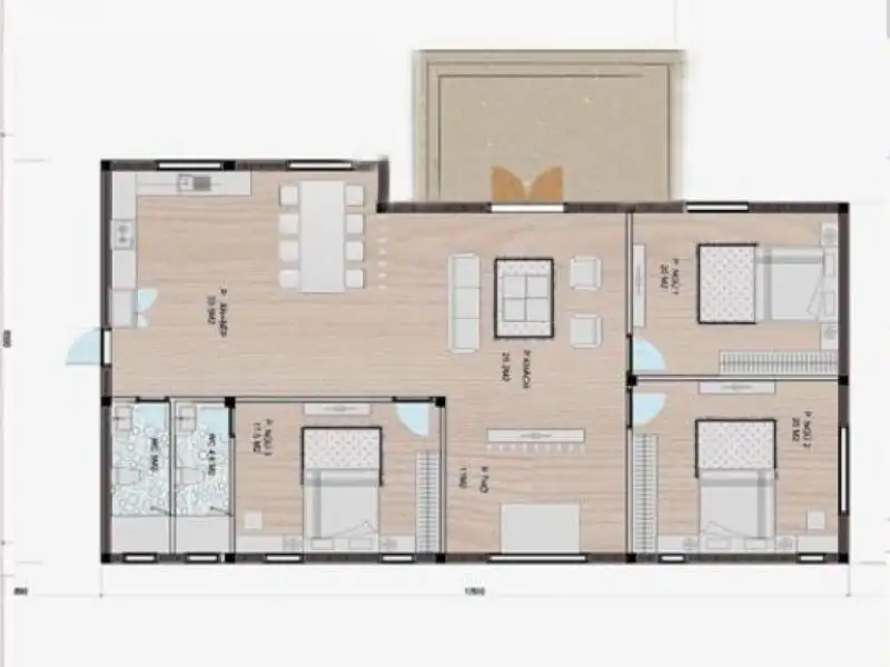 Bản vẽ mặt bằng nhà ngang 10m với cách bố trí công năng khoa học và tiện nghi Xây dựng Nhất Tín 1