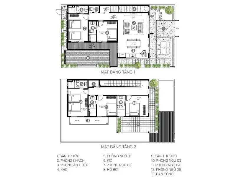 Bản vẽ nhà 10x12m bố trí công năng tiện lợi Xây dựng Nhất Tín 1