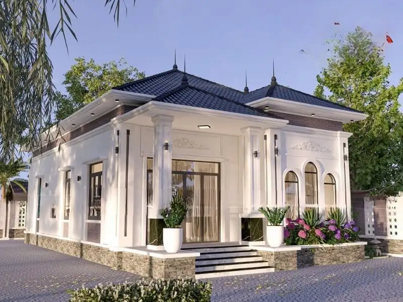 Biệt thự 10m dài 20m đẳng cấp ấn tượng từ mọi góc nhìn Xây dựng Nhất Tín 1