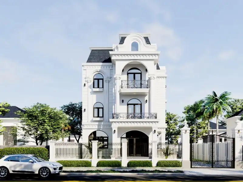 Biệt thự nhà vườn 10x12 Tân Cổ Điển lộng lẫy Xây dựng Nhất Tín 2