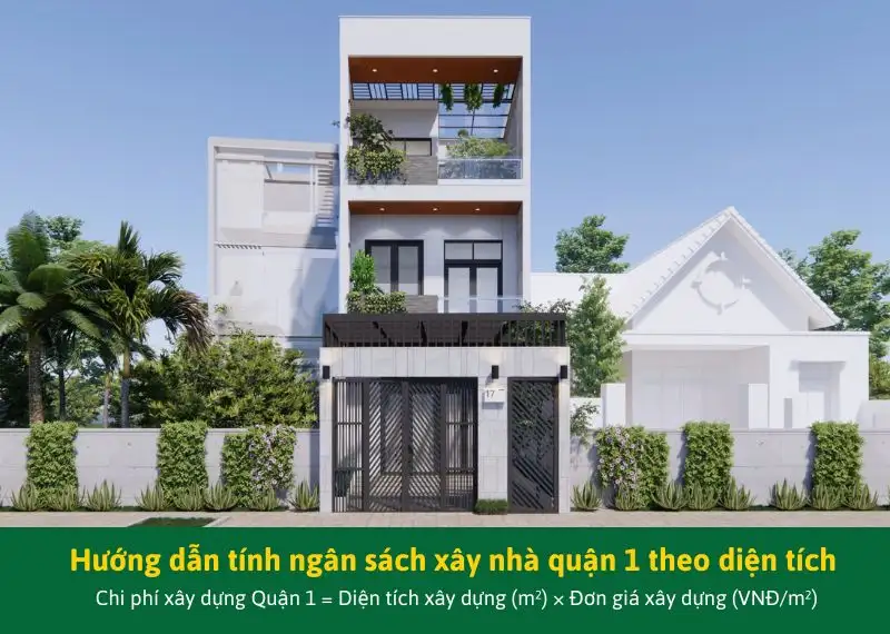 Hướng dẫn tính ngân sách xây nhà quận 1 Xây dựng Nhất Tín
