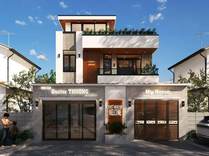 Kiến trúc nhà ống 10x6m kết hợp kinh doanh tối ưu chi phí Xây dựng Nhất Tín 2