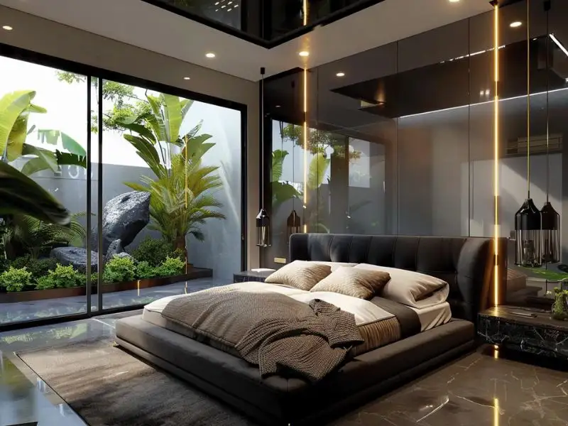Mẫu nhà 10x12m 2 tầng mang gam màu đen huyền bí kết hợp nội thất cao cấp Xây dựng Nhất Tín 1