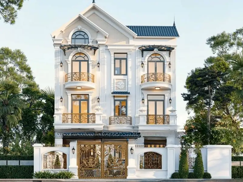 Mẫu nhà 10x12m 3 tầng mái Thái sang trọng Xây dựng Nhất Tín 1