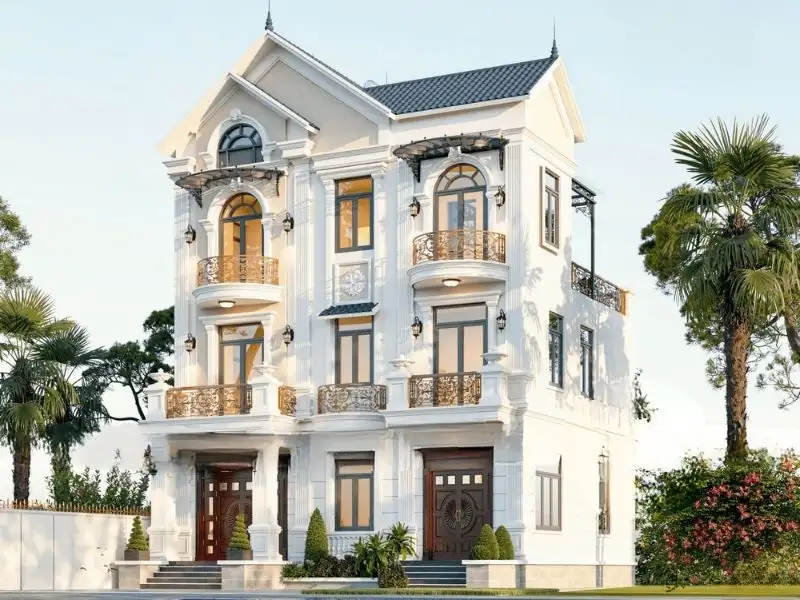 Mẫu nhà 10x12m 3 tầng mái Thái sang trọng Xây dựng Nhất Tín 1