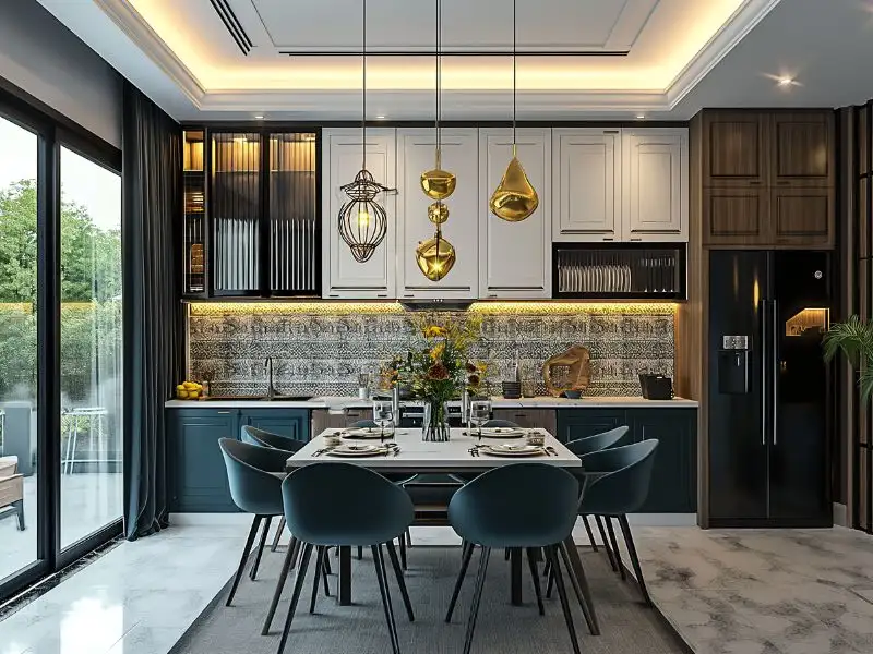 Mẫu nhà 2 tầng 4 phòng ngủ 10x12m phong cách Đông Dương Xây dựng Nhất Tín 1