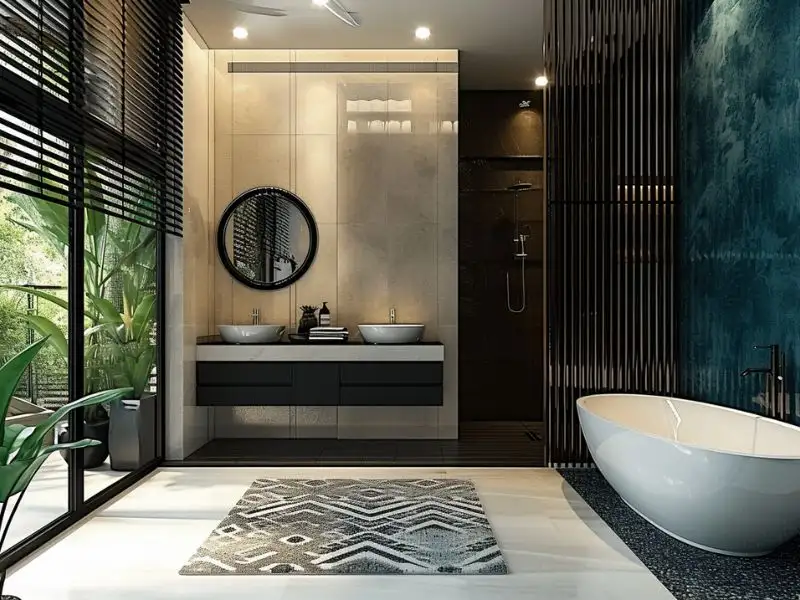 Mẫu nhà 2 tầng 4 phòng ngủ 10x12m phong cách Đông Dương Xây dựng Nhất Tín 1