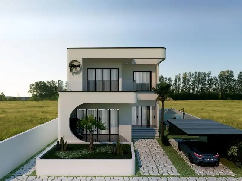 Mẫu nhà cấp 4 10 x 20m sân vườn có gác lửng hòa hợp với thiên nhiên xây dựng Nhất Tín 1