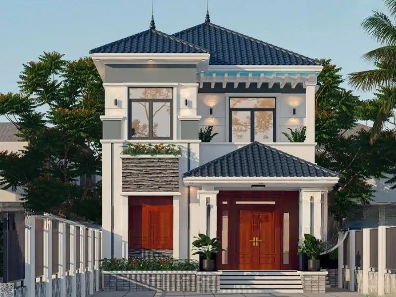 Mẫu nhà ngang 10m 2 tầng view siêu thoáng Xây dựng Nhất Tín 1