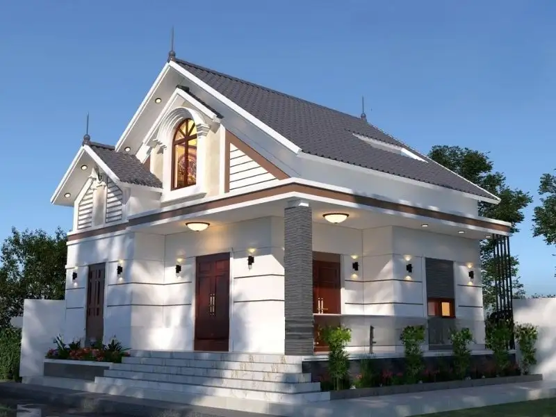 Mẫu nhà ngang 10m sâu 7m tạo sự khác biệt Xây dựng Nhất Tín 1