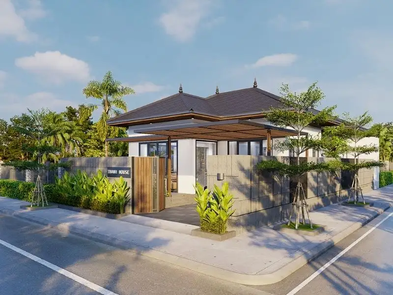 Mẫu nhà ngang 10m x 10m cấp 4 3 phòng ngủ ở nông thôn Xây dựng Nhất Tín 1