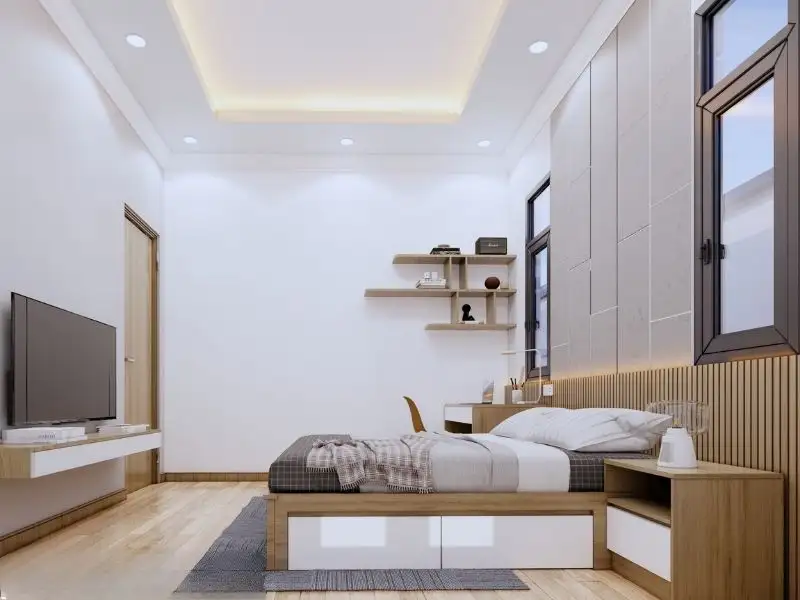 Mẫu nhà ngang 10mx6m cấp 4 gác lửng Tân Cổ Điển Xây dựng Nhất Tín 1