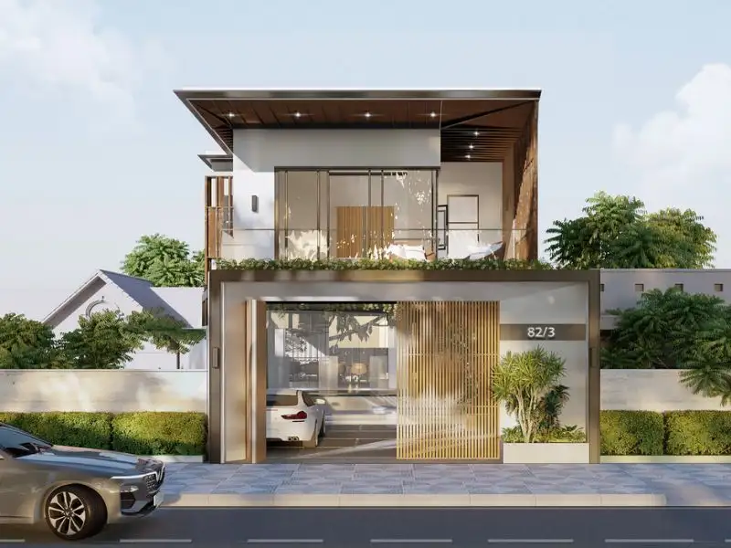 Mẫu nhà phố 10mx5m 2 tầng tinh tế đầy Hiện Đại Xây dựng Nhất Tín 1