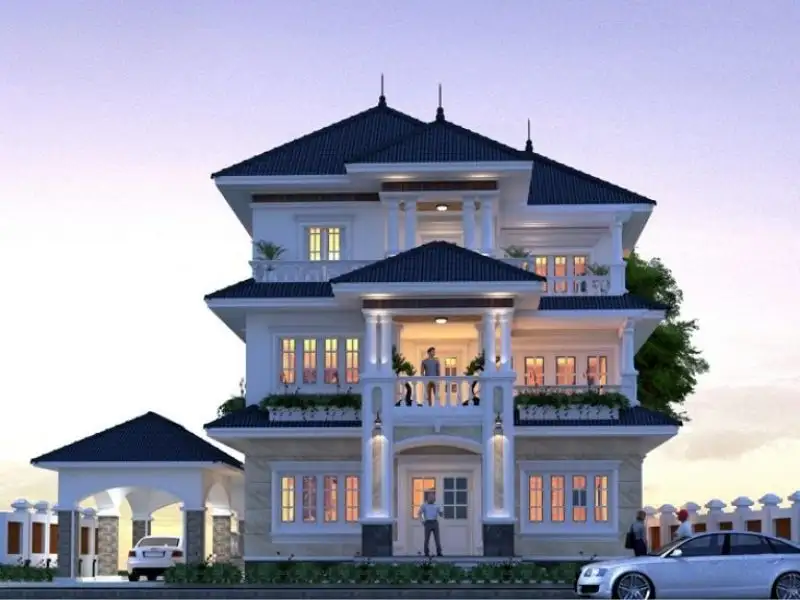 Mẫu nhà phố ngang 10m đáp ứng công năng tiện lợi Xây dựng Nhất Tín 1