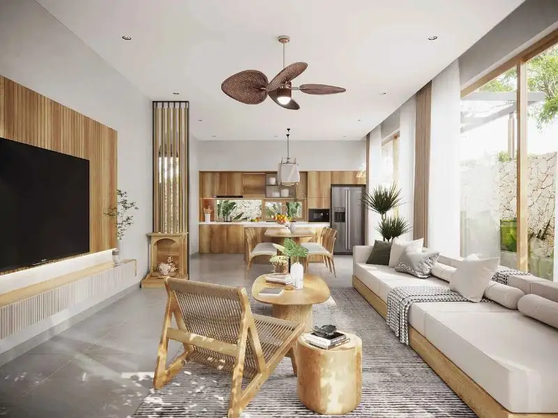 Nhà mặt tiền 10mx8m sử dụng chất liệu tự nhiên cao cấp Xây dựng Nhất Tín 1