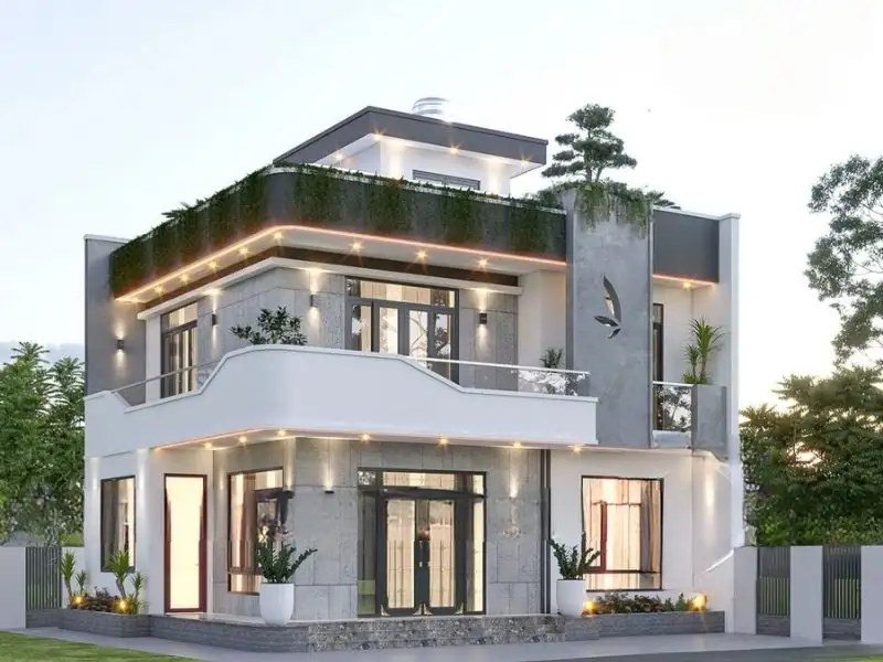 Thiết kế nhà 10m 2 tầng 1 tum tạo không gian lý tưởng Xây dựng Nhất Tín 1