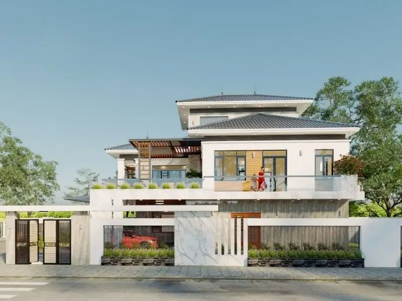 Thiết kế nhà 10m 2 tầng 1 tum tạo không gian lý tưởng Xây dựng Nhất Tín 1