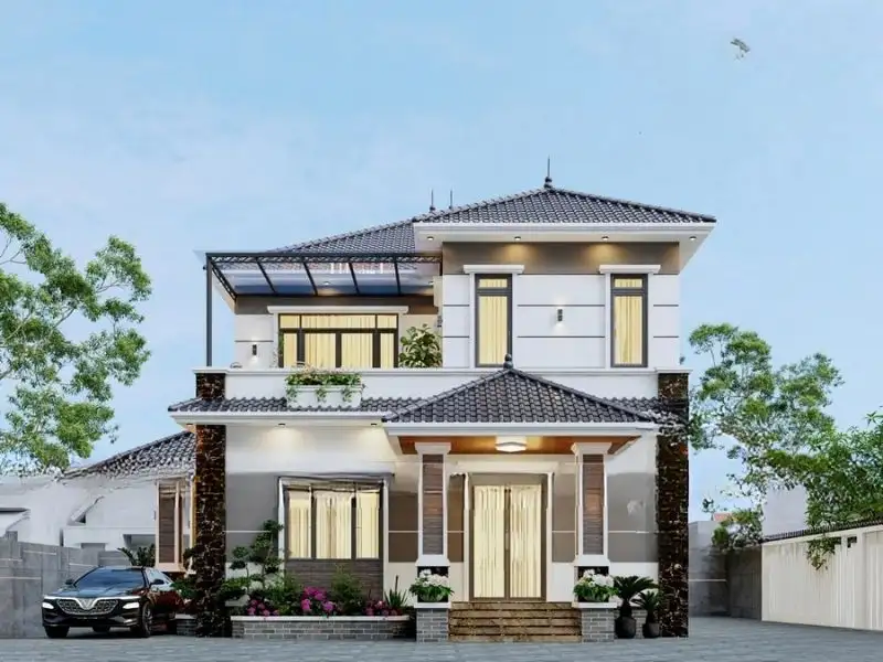 Thiết kế nhà 10m sâu 12m tối ưu từng m2 Xây dựng Nhất Tín 1