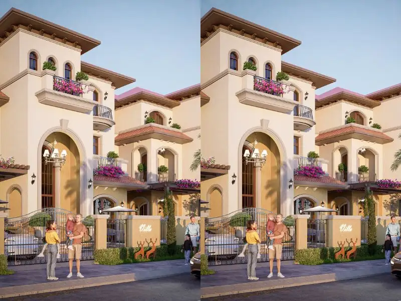 Thiết kế nhà mặt tiền 10m sâu 4m 3 tầng mái ngói sang trọng Xây dựng Nhất Tín 2