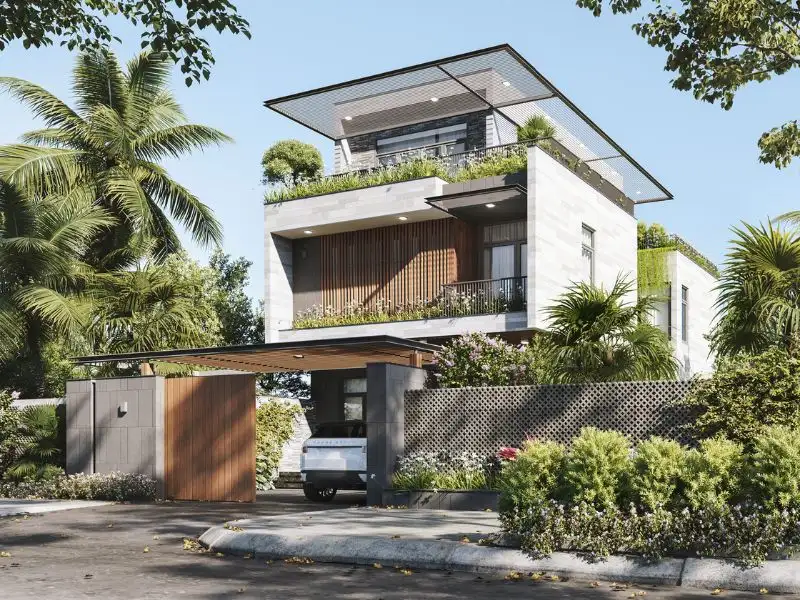 Thiết kế nhà ngang 10m sâu 4m 2 tầng Hiện Đại trẻ trung Xây dựng Nhất Tín 1