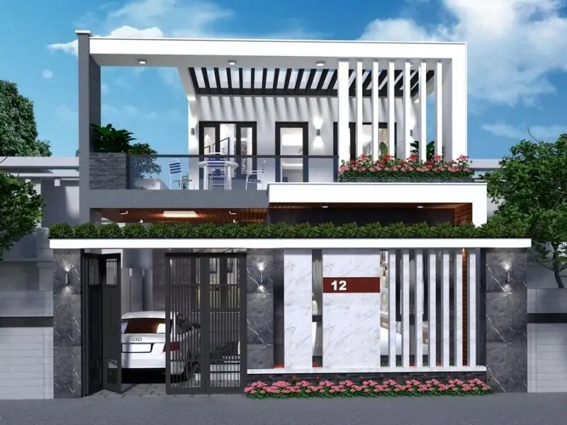 Thiết kế nhà ngang 10m sâu 5m tối ưu phong cách sống Xây dựng Nhất Tín 1