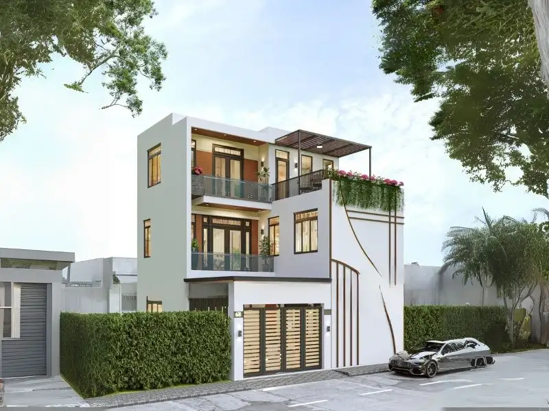 Thiết kế nhà ngang 10m sâu 5m tối ưu phong cách sống Xây dựng Nhất Tín 1