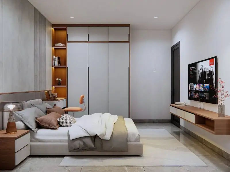 Thiết kế nhà ngang 10m sâu 8m 2 tầng với kiến trúc mái Nhật bề thế Xây dựng Nhất Tín 1