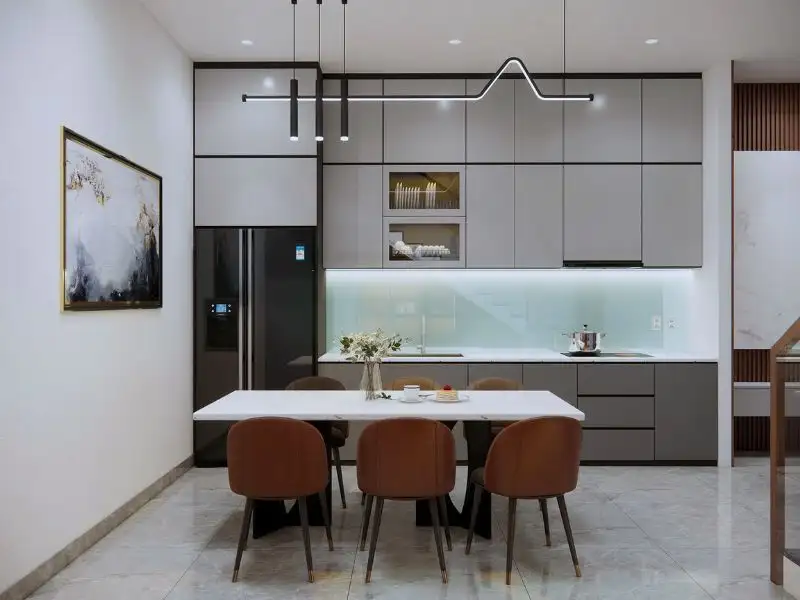 Thiết kế nhà ngang 10m sâu 8m 2 tầng với kiến trúc mái Nhật bề thế Xây dựng Nhất Tín 1