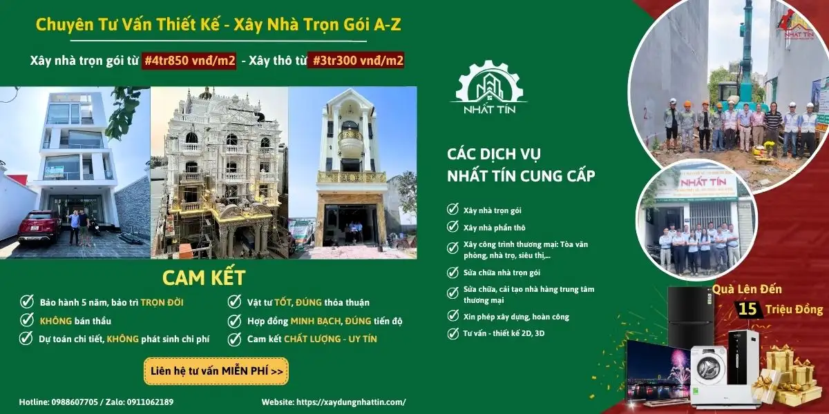 Báo giá xây nhà trọn gói Xây dựng Nhất Tín