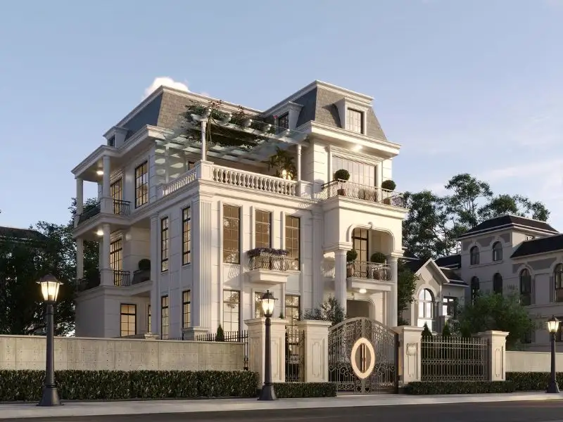 Biệt thự Tân Cổ Điển đẹp 4 tỷ kiến trúc tinh tế, đẳng cấp vượt thời gian Xây dựng Nhất Tín 1