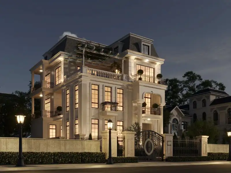 Biệt thự Tân Cổ Điển đẹp 4 tỷ kiến trúc tinh tế, đẳng cấp vượt thời gian Xây dựng Nhất Tín 1