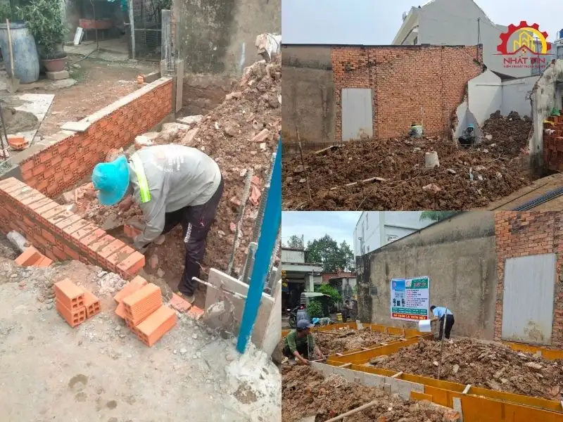 Giai đoạn thi công phần thô cho gia đình chị Thanh tại Thủ Dầu Một - Bình Dương Xây dựng Nhất Tín 1