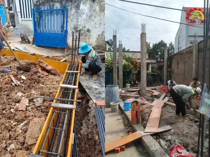Giai đoạn thi công phần thô cho gia đình chị Thanh tại Thủ Dầu Một - Bình Dương Xây dựng Nhất Tín 1