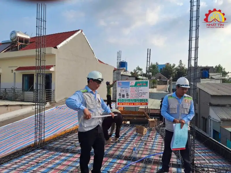 Giai đoạn thi công phần thô cho gia đình chị Thanh tại Thủ Dầu Một - Bình Dương Xây dựng Nhất Tín 1