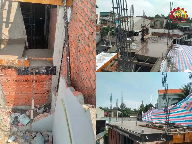 Giai đoạn thi công phần thô cho gia đình chị Thanh tại Thủ Dầu Một - Bình Dương Xây dựng Nhất Tín 1