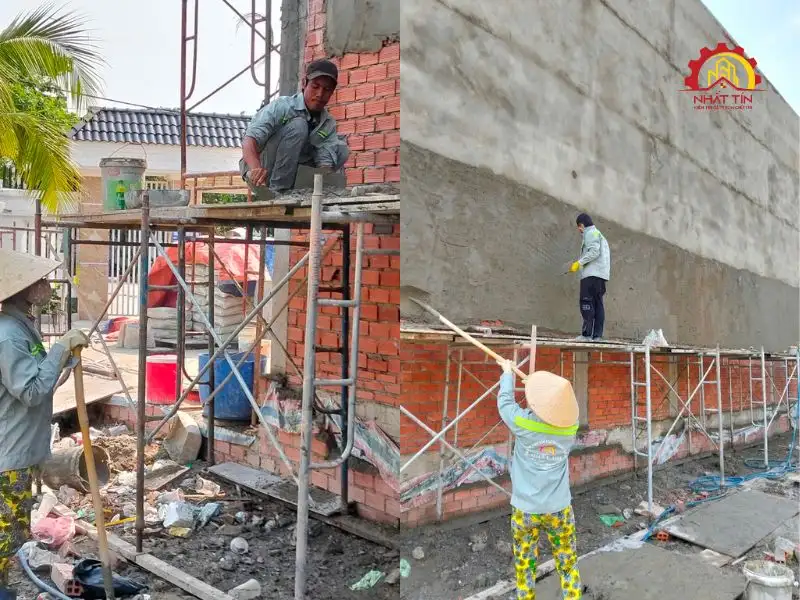 Hoàn thiện và bàn giao nhà 1 trệt 1 lầu cho gia đình anh Lữ Xây dựng Nhất Tín 1