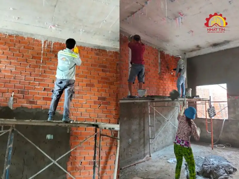 Hoàn thiện và bàn giao nhà 1 trệt 1 lầu cho gia đình anh Lữ Xây dựng Nhất Tín 1