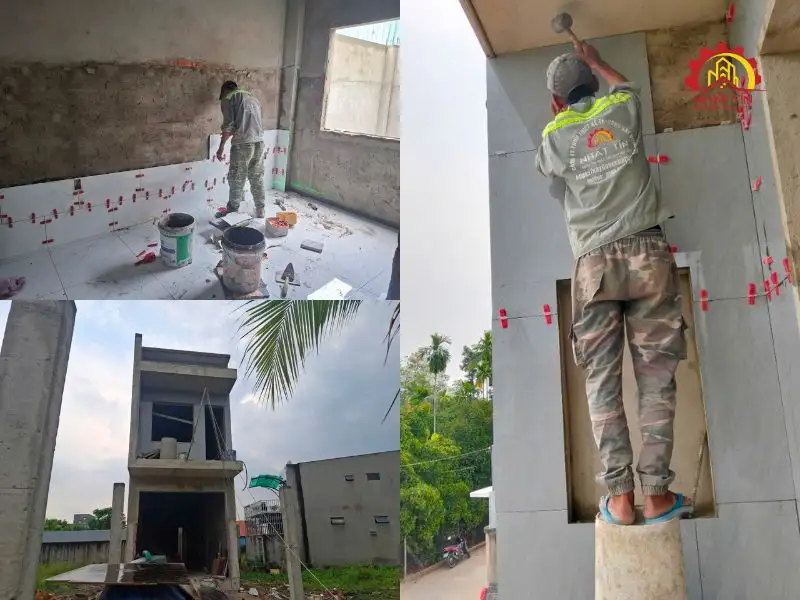 Hoàn thiện và bàn giao nhà 1 trệt 1 lầu cho gia đình anh Lữ Xây dựng Nhất Tín 1