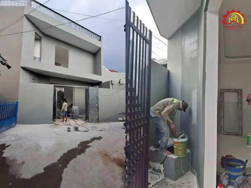 Hoàn thiện và bàn giao nhà 2 tầng cho gia đình chị Ngọc Thanh Xây dựng Nhất Tín 1