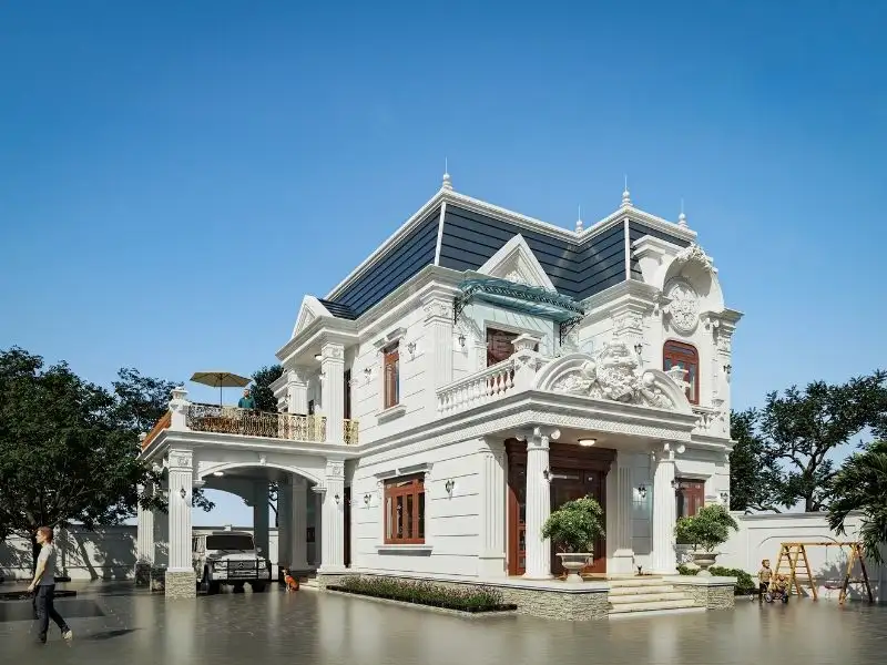 Mặt tiền nhà ống 3 tỷ mặt tiền kết hợp họa tiết tinh xảo Xây dựng Nhất Tín 1