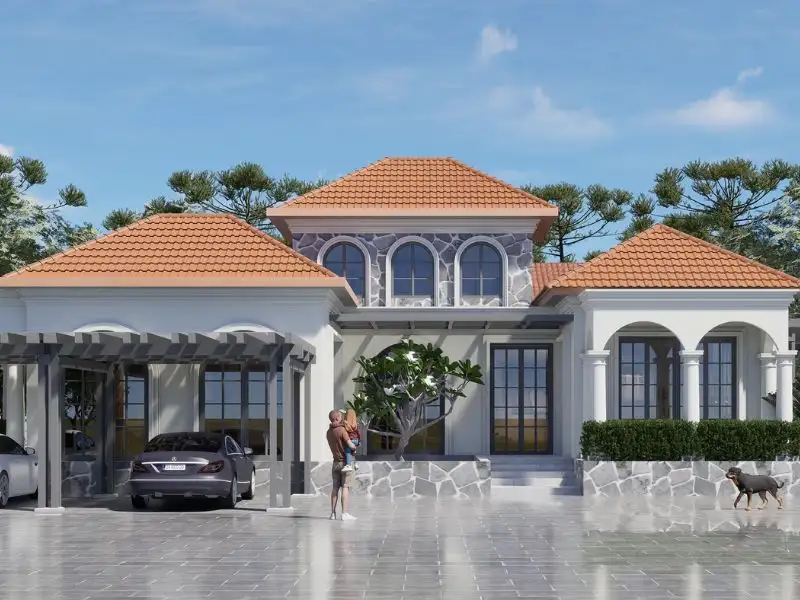 Mẫu nhà cấp 4 4 tỷ có gác lửng tối ưu diện tích sử dụng Xây dựng Nhất Tín 1