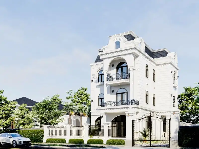 Mẫu nhà đẹp Tân Cổ Điển quy mô 4 tầng với ngân sách 3 tỷ đồng Xây dựng Nhất Tín 1