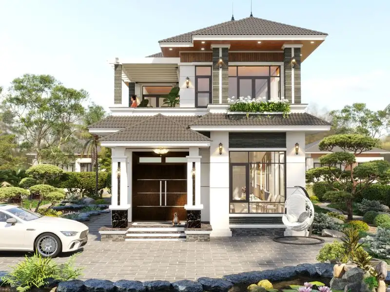 Mẫu nhà mái Nhật với chi phí 4 tỷ tạo không gian sống lý tưởng Xây dựng Nhất Tín 1