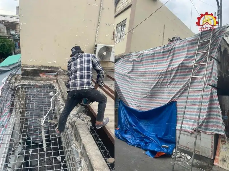 Quá trình thi công nhà chị Phượng sửa chữa tại Nhất Tín Xây dựng Nhất Tín 1