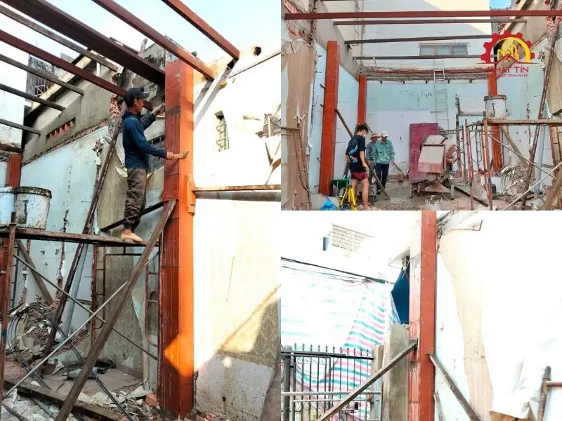 Quá trình thi công nhà chị Phượng sửa chữa tại Nhất Tín Xây dựng Nhất Tín 1