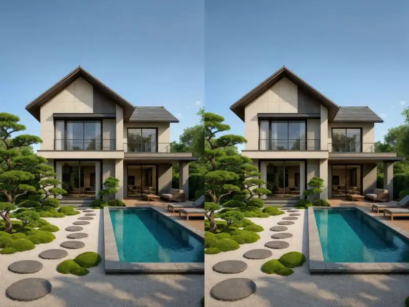 Thiết kế nhà phố 2 tầng 3 tỷ có khuôn viên nghỉ dưỡng cho gia đình Xây dựng Nhất Tín 1